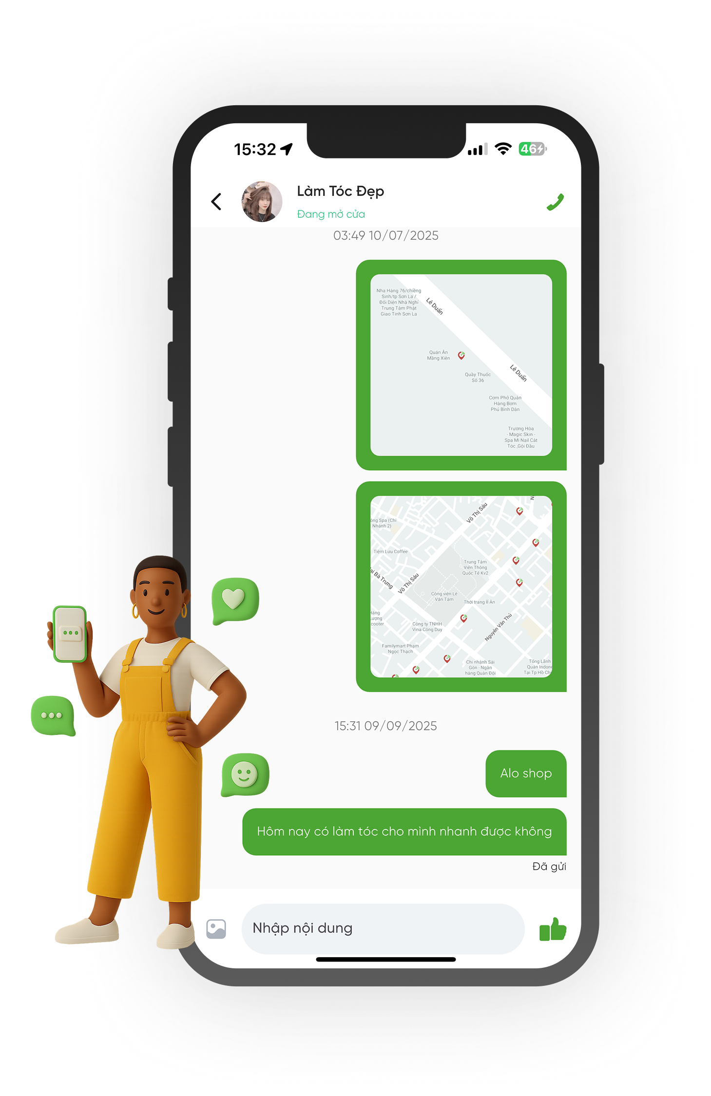 Chat trực tiếp với nhà cung cấp