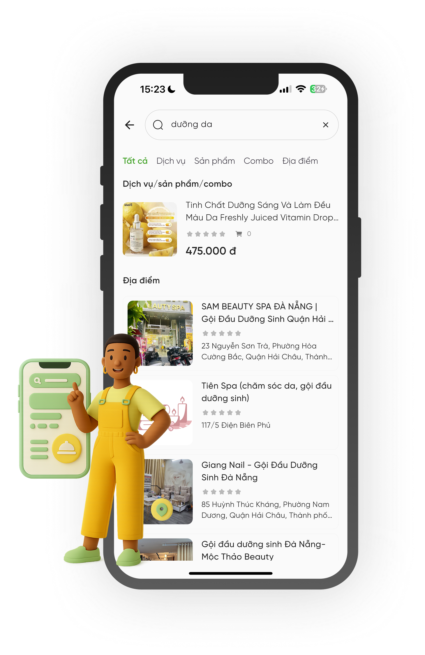 Tìm kiếm địa điểm & dịch vụ đa dạng